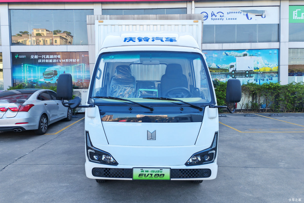 Qingling Isuzu EV100 Lingjuli, Narrow Body, Hydraulic Brake, 3.8m Single-row Pure Electric Box Micro Truck, CATL 77.28kWh